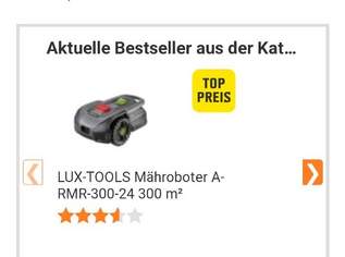 Mähroboter von OBI, Marke: LUX 300m2, 200 €, Haus, Bau, Garten-Balkon & Garten in 2243 Gemeinde Matzen-Raggendorf Mähroboter von OBI, Marke: LUX 300m2, 200 €, Haus, Bau, Garten-Balkon & Garten in 2243 Gemeinde Matzen-Raggendorf