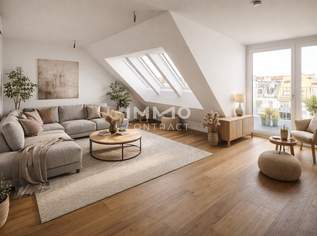 Einziehen & wohlfühlen direkt in U-Bahn Nähe: 3-Zimmer DG-Wohnung mit Balkon und Terrasse, 723600 €, Immobilien-Wohnungen in 1120 Meidling
