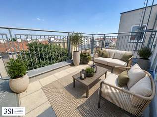 Eine Dachterrasse der Sonderklasse - Lichtdurchflutete 3-Zimmer-DG-Wohnung - in ruhiger Seitenstraße des 12. Bezirks, 489000 €, Immobilien-Wohnungen in 1120 Meidling