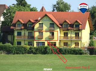 APARTMENT mit "Französischen Balkon" und eigenem Parkplatz, "traumhafter Ausblick" direkt am Golfplatz, 129000 €, Immobilien-Wohnungen in 7574 Burgauberg