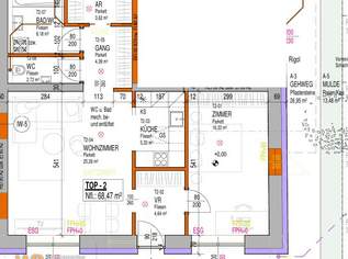 Erstbezug mit 68m² WFL, 30m² Wohnküche & Zi-16m², PKW-Stellplatz, 150634 €, Immobilien-Wohnungen in 2425 Nickelsdorf