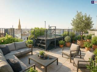 Exklusive Luxus-Dachterrassenwohnung mit traumhaftem Fernblick – Nähe Rochusmarkt/Stadtpark in Ruhelage!, 1169000 €, Immobilien-Wohnungen in 1030 Landstraße