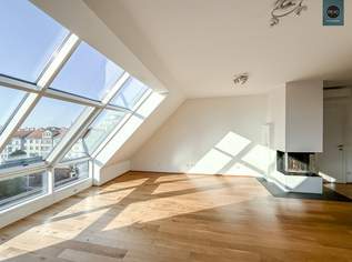 Provisionsfrei: Klimatisierte Dachgeschoss Maisonette mit 2 Terrassen und Kamin nahe Uno City!, 3199.37 €, Immobilien-Wohnungen in 1020 Leopoldstadt