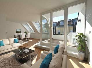 1180! Hochwertig sanierte, sehr schöne DG-Maisonette mit Terrasse und Klimaanlage in toller Lage!, 599000 €, Immobilien-Wohnungen in 1180 Währing