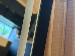 Lichtspiegel für Bad NEU mit Touchschalter, Rahmen schwarz matt 120 x 80 cm Lichtspiegel für Bad NEU mit Touchschalter, Rahmen schwarz matt 120 x 80 cm