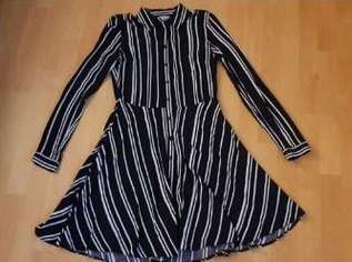 Ungetragen  - schwarz weiß gestreiftes Blusenkleid - Gr. 36 , 9 €, Kleidung & Schmuck-Damenkleidung in 1100 Favoriten