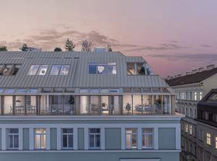 Großzügiger 3-Zimmer Erstbezug mit 7 m² Terrasse und 23 m² Dachterrasse, 1190000 €, Immobilien-Wohnungen in 1040 Wieden