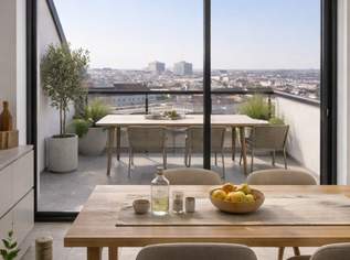 Atemberaubender Wienblick | Dachgeschosswohnung in prachtvollen Altbauhaus am Tivoli | Sommer 2026, 575000 €, Immobilien-Wohnungen in 1120 Meidling