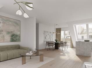 "Wohnoase Siebenbrunnengasse 44 - SONNIGER ERSTBEZUG MIT BALKON - Nachhaltig. Ruhig. Besonders.", 296100 €, Immobilien-Wohnungen in 1050 Margareten