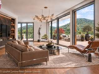 VIER JAHRESZEITEN. EIN BESONDERER AUSBLICK. | Designvilla mit Dachterrasse in Hinterbrühl | SKYLINE EDITION, 1980000 €, Immobilien-Häuser in 2371 Katastralgemeinde Hinterbrühl