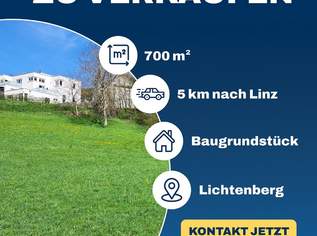 Traumhaftes Baugrundstück in Lichtenberg OÖ, 600000 €, Immobilien-Grund und Boden in 4040 Neulichtenberg