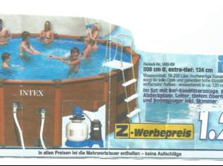 Aufstellschwimmbecken-Set 508cm x 124cm, 199 €, Haus, Bau, Garten-Balkon & Garten in 3400 Gemeinde Klosterneuburg
