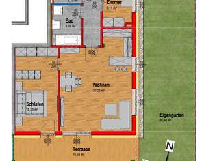 Erstbezug: Wohnung im Erdgeschoss mit Garten in St. Johann i.d. Haide zu verkaufen!