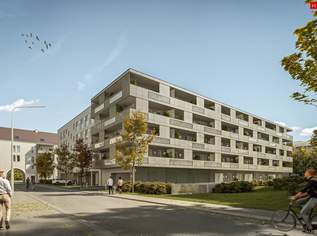 Neubauprojekt/Erstbezug am Bindermichl - 4 Zimmer & 2 x Sonnenbalkon - Hochwertige Ausstattung: Deckenkühlung, Fußbodenheizung, elektr. Raffstores..., 1332.55 €, Immobilien-Wohnungen in Oberösterreich