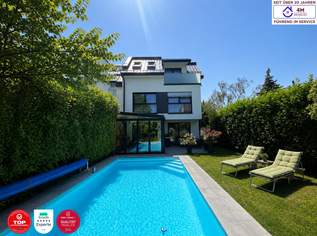 Moderne Designvilla mit Pool, Wintergarten, Kamin - Massivbau in Toplage mit perfekter Anbindung an die U6 (550 m) und Badner Bahn (350 m), 1898000 €, Immobilien-Häuser in 1120 Meidling Moderne Designvilla mit Pool, Wintergarten, Kamin - Massivbau in Toplage mit perfekter Anbindung an die U6 (550 m) und Badner Bahn (350 m), 1898000 €, Immobilien-Häuser in 1120 Meidling