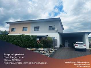 Moderne und neuwertige Doppelhaushälfte in sonniger Ruhelage, 349000 €, Immobilien-Häuser in 7423 Hochart