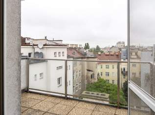 Zentral begehbare DG-Maisonette-Wohnung mit Freifläche auf Wohnebene und Dachterrasse, 2693.03 €, Immobilien-Wohnungen in 1020 Leopoldstadt