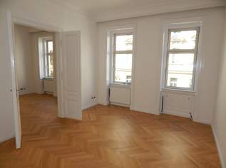 Sanierte Altbauwohnung mit Flügeltüren und neuen Parkettboden, 943000 €, Immobilien-Wohnungen in 1070 Neubau