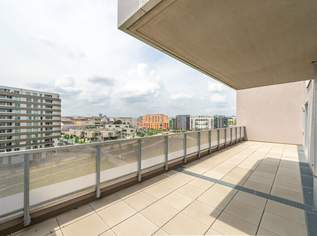 einzigartige Terrasse: 2-Zimmer-Wohnung mit luxuriöser Ausstattung im Sonnwendviertel, 1490 €, Immobilien-Wohnungen in 1100 Favoriten