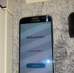 Samsung S6 Galaxy Mobile Phone Handy 32 GB & Induktions-Ladegerät