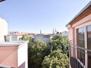 Helle 3-Zimmer-Dachgeschoß-Wohnung mit Blick auf die Votivkirche, 1506.07 €, Immobilien-Wohnungen in 1090 Alsergrund