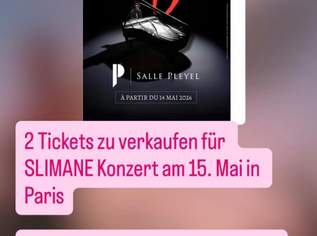 2 Konzert Tickets Slimane in Paris am 15. Mai 2026, 99 €, Marktplatz-Musik & Musikinstrumente in 1180 Währing 2 Konzert Tickets Slimane in Paris am 15. Mai 2026, 99 €, Marktplatz-Musik & Musikinstrumente in 1180 Währing