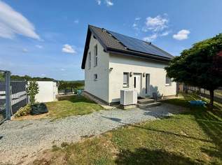Modernes Wohnen im Grünen: Holzriegel-Einfamilienhaus mit Einliegerwohnung & Traumblick auf 1.800m², 515000 €, Immobilien-Häuser in 7501 Oberdorf im Burgenland