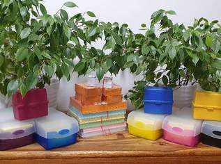 großes, buntes Karteikaten-Box-Set: 5 große Boxen + 3 kleine Boxen + bunte Karteikarten A8 + A6