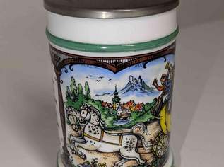  Bierkrug mit Zinndeckel, 39 €, Marktplatz-Antiquitäten, Sammlerobjekte & Kunst in 4675 Weibern