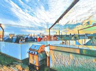 Exklusives Penthouse mit 2 Terrassen, herrlicher Aussicht & Kamin - Top Lage!, 1880000 €, Immobilien-Wohnungen in 1060 Mariahilf