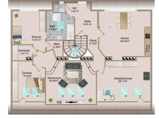 Großzügige 4-Zimmer-Altbauwohnung mit Grünblick – ruhig wohnen, bestens angebunden, 495000 €, Immobilien-Wohnungen in 1140 Penzing