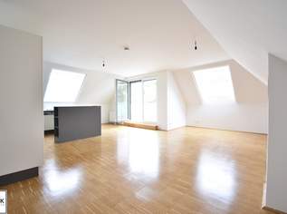 Gut geschnittene 4-Zimmer-Dachgeschosswohnung mit großer Terrasse in Hütteldorf (S+U), 2476.12 €, Immobilien-Wohnungen in 1140 Penzing