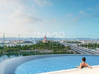 NEU! Erstbezug und möbliert: Sonnenaufgang zum Träumen - DANUBEFLATS. The one and only., 440000 €, Immobilien-Wohnungen in 1220 Donaustadt