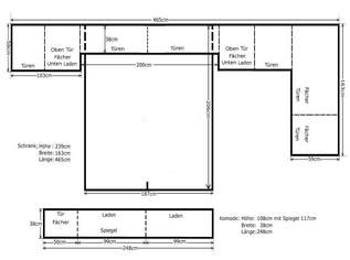 Schlafzimmer, Kommode und Doppelbett., 500 €, Haus, Bau, Garten-Möbel & Sanitär in 1220 Donaustadt