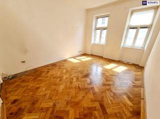 Das Haus trägt Smoking, die Wohnung wartet noch auf ihr Kleid! Renovierungsbedürftige Altbauwohnung mit toller Raumaufteilung + Traumhaft schönes Haus + Perfekte Infrastruktur und Anbindung! Jetzt zugreifen!, 329000 €, Immobilien-Wohnungen in 1200 Brigittenau