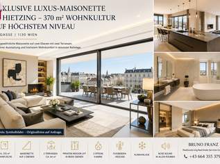 Exklusive Luxus-Maisonette zur Miete – 370 m² hochwertig möblierte Wohnkultur auf höchstem Niveau in Hietzing mit 2 Garagenstellplätze, 9100 €, Immobilien-Wohnungen in 1130 Hietzing