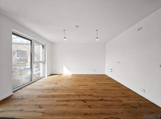 Ruhiger Innenhof | Erstbezug 2-Zimmerwohnung mit südseitigem Balkon | Luftwärmepumpe, 306527 €, Immobilien-Wohnungen in 1230 Liesing