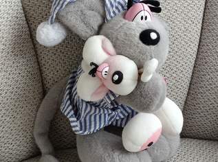 Diddl Maus mit Schlafmütze und kleiner Diddl Maus im Arm, ca 30cm, FIXPREIS 25€ / NUR SELBSTABHOLUNG,23 Bez. KEIN Versand!, 25 €, Kindersachen-Spielzeug in 1230 Liesing