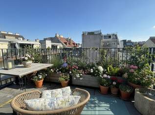 Exklusive Dachgeschoss-Wohnung: 4 Zimmer & 3 Terrassen (Heizkosten inkl.), 2100 €, Immobilien-Wohnungen in 1180 Währing