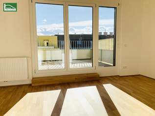 LEO 131 - Tolle 3-Zimmer Wohnung mit 2 großen Terrassen! Nur 4 Bus-Stationem zum Bahnhof Floridsdorf und viel Grün in der Nähe!, 1017.89 €, Immobilien-Wohnungen in 1210 Floridsdorf