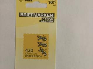 2 Stück postfr. Briefmarkensets 4 à 4,20 EUR "Kärntner Wappen - schwarze Löwen" aus der Serie "Heraldik II. Österreich" 80% d Nominalwertes, 27 €, Marktplatz-Sammlungen & Haushaltsauflösungen in 1140 Penzing
