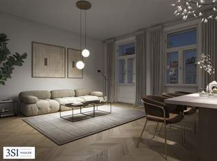 The Legacy: Wunderschön sanierte 2-Zimmer-Stilaltbauwohnung, 487000 €, Immobilien-Wohnungen in 1030 Landstraße