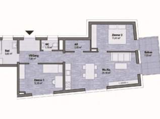 Graz Geidorf Neubauprojekt: Exklusive Eigentumswohnung (66m²) mit Balkon in bester Lage! Provisionsfrei, 414711 €, Immobilien-Wohnungen in 8010 