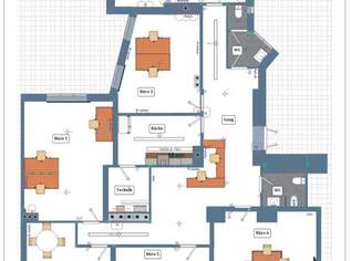 1. BEZIRK: Büro mit 6 Räumen im 1. Obergeschoss, 4998.59 €, Immobilien-Gewerbeobjekte in 1010 Innere Stadt