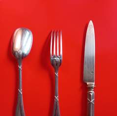 Wiener Dessertbesteck-Heinrich Ecker-Silber Wiener Dessertbesteck-Heinrich Ecker-Silber