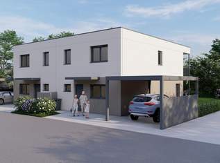 Draßburg: "Das Regenerationshaus" - Doppelhaushälfte mit eigenem Garten - Top 1 -Neubauprojekt, 390900 €, Immobilien-Häuser in 7021 Draßburg
