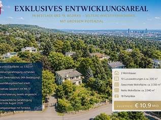 Exklusives Entwicklungsareal in Bestlage des 19. Bezirks – Seltene Investitionschance mit großem Potenzial, 10900000 €, Immobilien-Grund und Boden in 1190 Döbling Exklusives Entwicklungsareal in Bestlage des 19. Bezirks – Seltene Investitionschance mit großem Potenzial, 10900000 €, Immobilien-Grund und Boden in 1190 Döbling