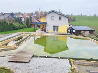 Einfamilienhaus mit großem Garten und Schwimmteich, 440000 €, Immobilien-Häuser in 4720 Kallham