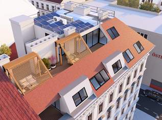 Luxuriöses Penthouse in Bestlage: Private Liftfahrt - 50 m² Sonnenterrasse - 5 Zimmer. So will man leben!, 2316000 €, Immobilien-Wohnungen in 1070 Neubau