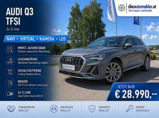 Q3 35 TFSI 2x S-line |NAVI|VIRTUAL|KAMERA|LED|, 28990 €, Auto & Fahrrad-Autos in 9300 Sankt Veit an der Glan